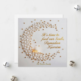 Ramdan Kareem Personalized Holiday  Hilal Card Feiertagskarte