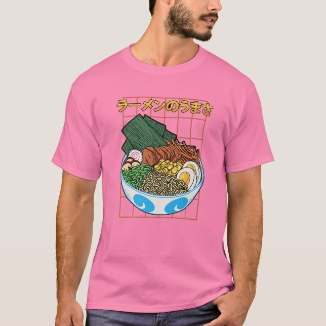 Ramen - Anime Art - Otaku Japanische Ästhetik T-Shirt (Vorderseite)