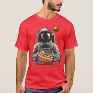 Ramen Astronaut Japanischer Anime Kawaii Girls Pre T-Shirt