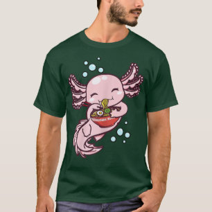 Ramen Axolotl Kawaii Anime Japanisch Nahrungsmitte T-Shirt