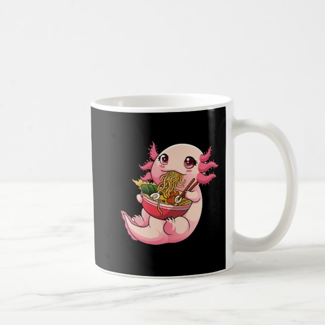 Ramen Axolotl Kawaii Anime Japanisches Food Girls  Kaffeetasse (Rechts)