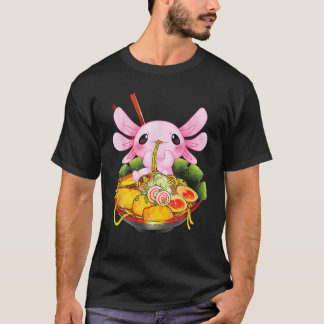 Ramen Axolotl Kawaii Anime Japanisches Food Girls  T-Shirt