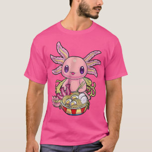Ramen Axolotl Kawaii Anime Japanisches Food Girls T-Shirt