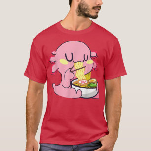 Ramen Axolotls Japanisch Kawaii Anime T-Shirt