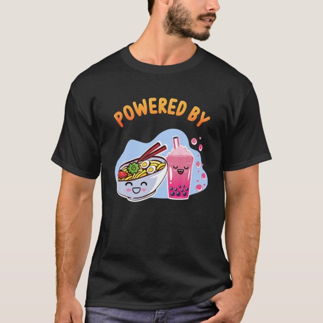 Ramen Bubble Tee T Boba Noodles Japanischer Anime (Vorderseite)