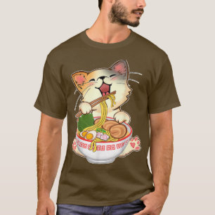 Ramen Cat Anime Kawaii Japanisches Geschenk Girls T-Shirt