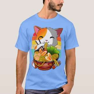 Ramen Cat Anime Kawaii Japanisches Geschenk Girls  T-Shirt