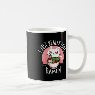 Ramen Cat Anime Shirt - Kawaii Kleidung Otaku Tuch Kaffeetasse