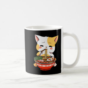 Ramen Cat Eating Noodles Kawaii Anime Merch Gift G Kaffeetasse