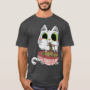 Ramen Cat Japanese Food Kitty Owner Hot Noodle Sou T-Shirt