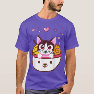 Ramen Cat Japanisch Kawaii Anime Lover T-Shirt