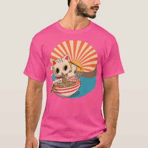 Ramen Cat,Japanisch Kawaii Niedlich Anime T-Shirt