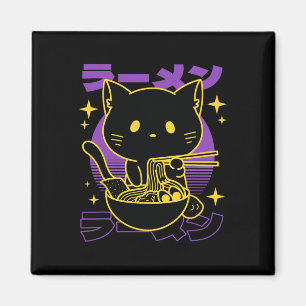 Ramen Cat Japanisch Magnet