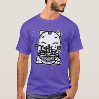 Ramen Cat Kawaii Anime Cool Japanese Gift  T-Shirt