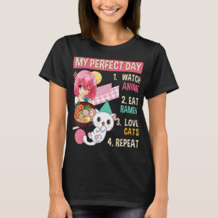Ramen Cat Kawaii Anime Japanese Food Girls Officia T-Shirt