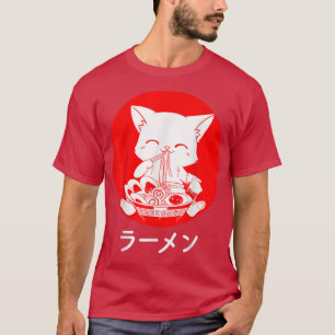 Ramen Cat Kawaii Anime Japanisch Food Gift Boy Gir T-Shirt