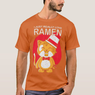 Ramen Cat Kawaii Anime Japanisch Food I Liebe Rame T-Shirt
