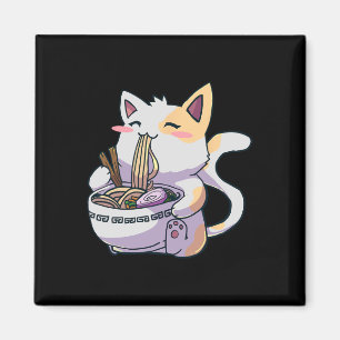 Ramen Cat Kawaii Anime Japanisch Kawaii Neko Magnet