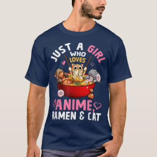 Ramen Cat Kawaii Anime Japanisch Neko Bowl Otaku N T-Shirt
