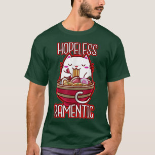 Ramen Cat Kawaii Anime Japanisch Niedlich T-Shirt