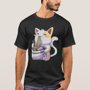Ramen Cat Kawaii Anime Japanisch Noodles T-Shirt