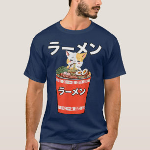 Ramen Cat Kawaii Anime japanische Mädchen Teenage T-Shirt