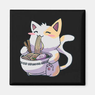 Ramen Cat Kawaii Anime Japanisches Geschenk Magnet
