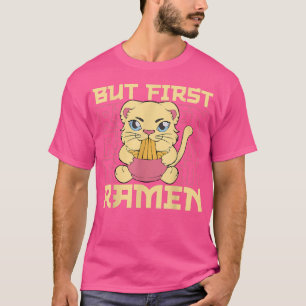 Ramen Cat Kawaii Japanisch Noodle Funny Anime Cat T-Shirt