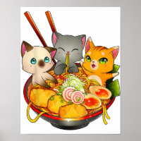 Ramen Cat Kawaii Neko Anime Otaku Katzen Japanisch