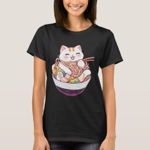 Ramen Cat Kawaii Neko Niedliches Anime Shirt für M