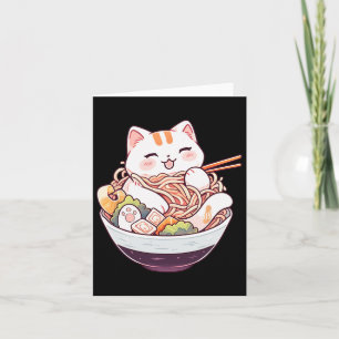 Ramen Cat Kawaii Neko Niedliches Anime Shirt für M Karte