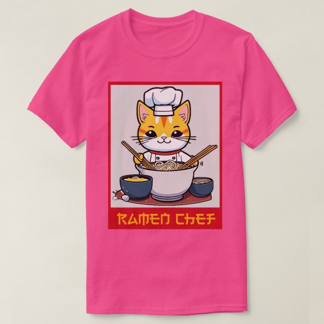 Ramen Cat Koch T-Shirt (Design vorne)