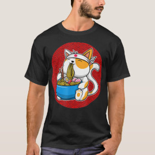 Ramen Cat Neko Anime Cat Lover Kawaii Japanischer T-Shirt
