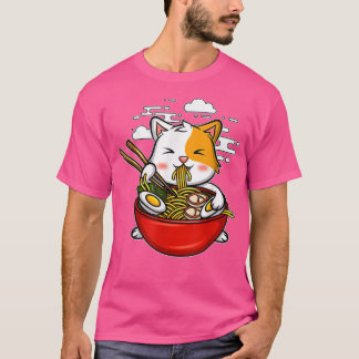 Ramen Cat Neko Anime Kawaii Japanischer Merch Gesc T-Shirt