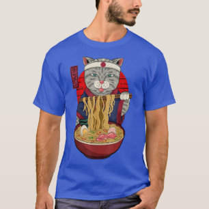 Ramen Cat Neko Anime Kawaii Japanischer Merch Gesc T-Shirt