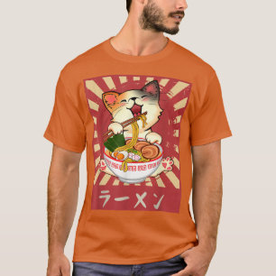 Ramen Cat Neko Anime Kawaii Japanischer Merch Gesc T-Shirt