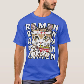Ramen Cat Ninja Anime Kawaii Japanisch T-Shirt