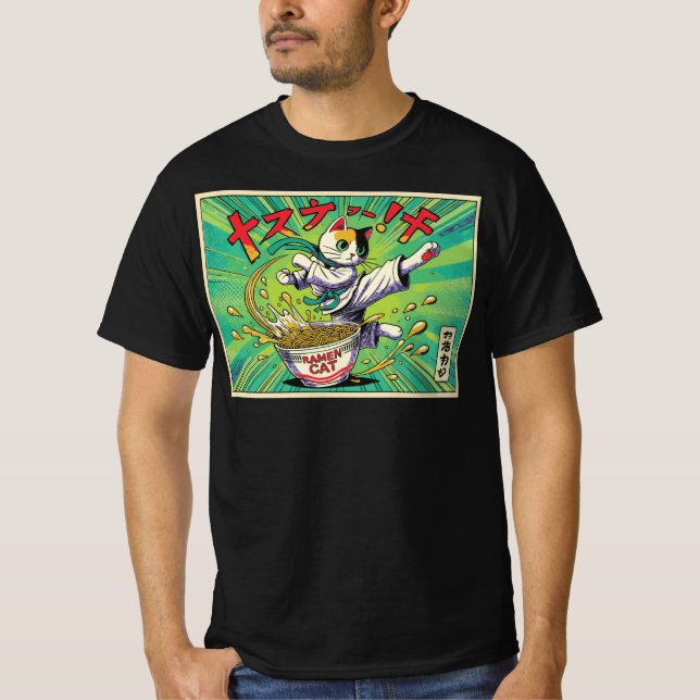 Ramen Cat T - Shirt (Vorderseite)