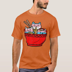 Ramen Cats Transgender Trans Pride Flag Japanisch T-Shirt