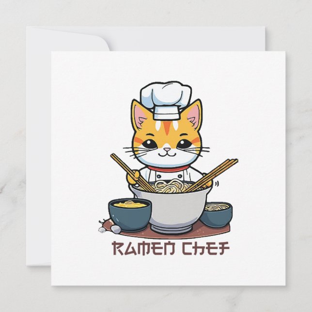 Ramen-Chef Einladung (Rückseite)