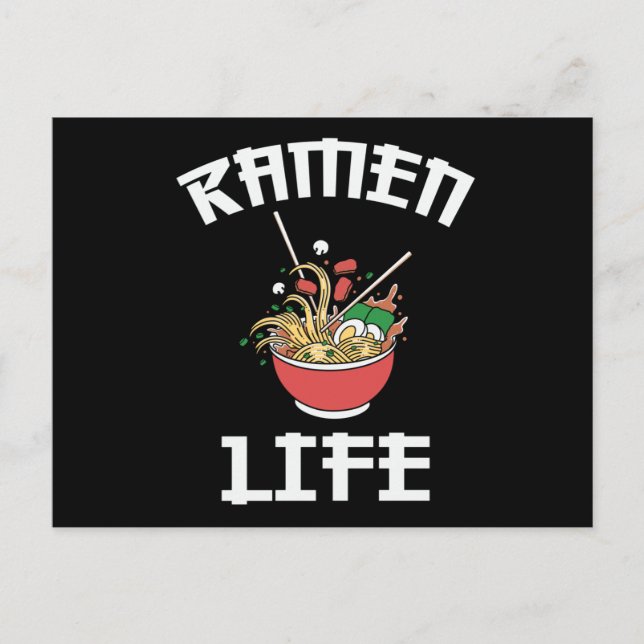 Ramen Club Team | Ramen Life Love Design Postkarte (Vorderseite)