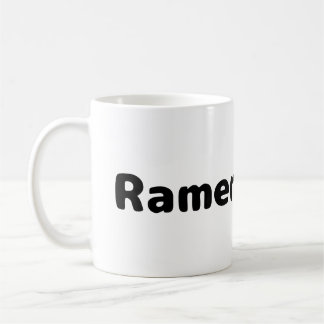 Ramen-Esser - Schwarze Aufschrift Kaffeetasse