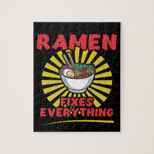 Ramen fixt alles - Funny Ramen Quote Design Puzzle
