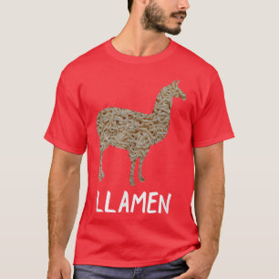 Ramen Funny Llama Animal Pun Thema für Japanisch N T-Shirt