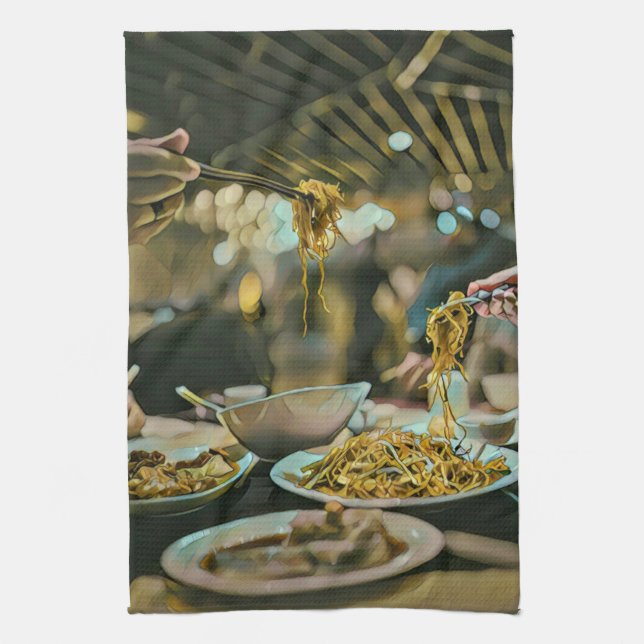 Ramen Geburtstagsgeschenk Geschirrtuch (Vertikal)
