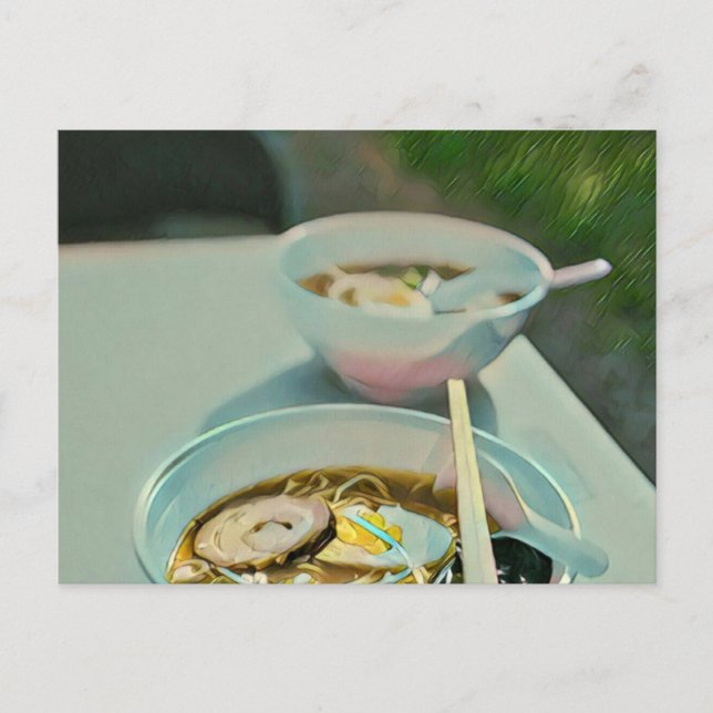 Ramen Geburtstagsgeschenk Postkarte (Vorderseite)