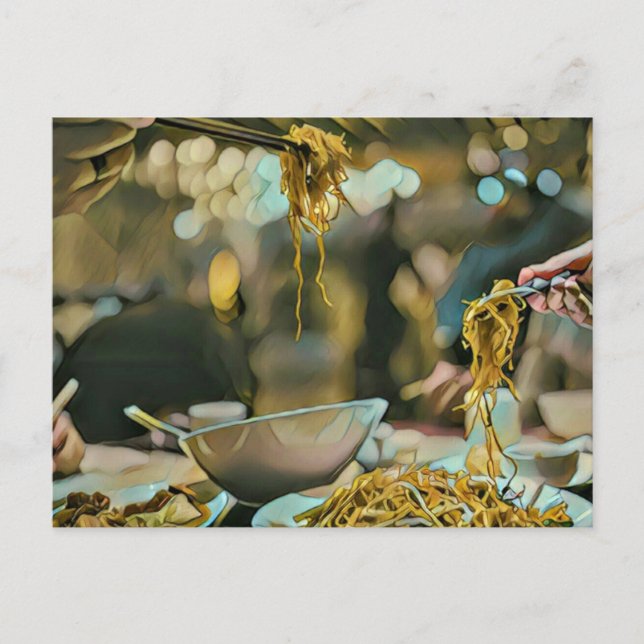 Ramen Geburtstagsgeschenk Postkarte (Vorderseite)