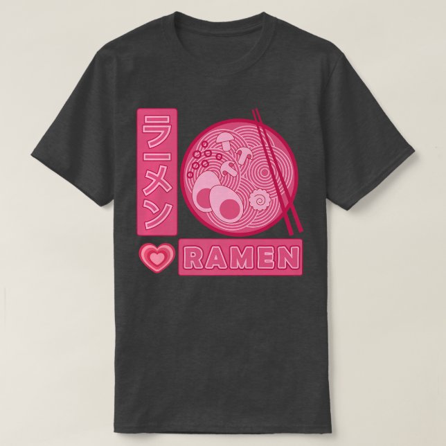 Ramen Girl Lieben Anime Ramen Japanisch  T-Shirt (Design vorne)
