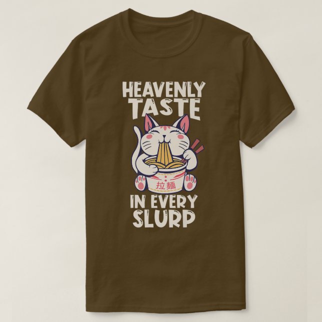 Ramen Japan Kawaii Anime Noodle Bowl Cat1626 T-Shirt (Design vorne)