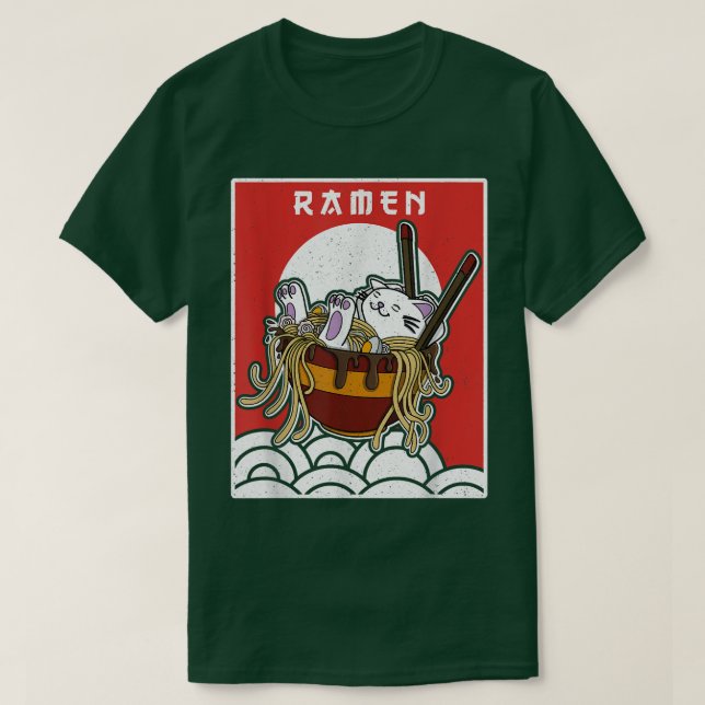 Ramen Japan Noodles Noodle Japanische Küche 1303 T-Shirt (Design vorne)